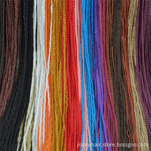 Zizi Braids Crochet Box Braids Crochet Hair Bundles Synthetic Hair Extensions Purple Black Red Pink Red Zizi Braid Hair